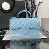 Borsa a mano di design Borsa a mano con patta frizione Borsa da donna di lusso in pelle di caviale Borsa a catena multicolore Borsa classica a tracolla CF tote crossbody Borsa all'ingrosso