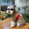 Haustierhundjacke Mantel Herbst Winter Warm Schnauzer Teddy Pudel Bichon Doggy Welpe Frise Modemarke gedruckte Anzugjacke