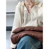 女性用セーターレディース衣類2023秋冬アメリカンスタイルレトロなフード付きニットウェアツイストブレードカジュアルシンプルソリッドセーター