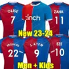 Zaha 23 24 Eze Milivojevic Mens Futebol Jerseys Benteke Schlupp Mateta J.Ayew Gallagher Home Away 3ª Camisa de Futebol de Manga Curta 2023