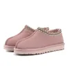 オーストラリアの無料配送ウルトラミニブーツTasman Slipper Tazz Slippersデザイナーブーツ冬のSonw Fur Ankle Booties Black Chestnut Pink Womens Shoes