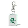 Ny kreativ kinesisk mahjong form usb lättare bärbar nyckel kedja vindtät båge rolig underhållning rökning liten leksak uaq0