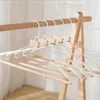 Hangers High-scale Beech Wood Clothes Rack Wide Shoulder Non-free Hanging Household Cabinet Hanger