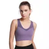 Traje de yoga Recorte Volver Aro Cierre Sujetador Mujeres Deportes Top Fitness Bras Gimnasio Entrenamiento Ropa deportiva Ropa