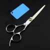 Schere Schere professionelle Japan 9cr13 Stahl 6 '' Lager Silber Haarschere Schneiden Friseur Haarschnitt Effilierschere Friseurschere x0829