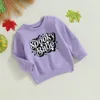 Hoodies Sweatshirts Focusnorm 0 4y Autumn Kids Boys Girls Sweatshirt T Shirts Långärmad Pumpkin Letters Tryck Pullover Halloween kläder 230828