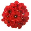 Couronnes de fleurs décoratives 50 pièces/lots 16cm Simulation grande tête de fleur d'hortensia soie florale décoration de mariage coiffure bricolage fFlower accessoires muraux 230828