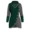 Women's Sweaters Home&Nest Plus Size 5XL Winter Asymmetric Buttons Tops Tunic Sweater Women Warm Long Sleeve Knitted Pullover Jumper