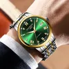 Нарученные часы Fngeen Top Fashion Green Mechanical Watch для мужчин.