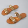 Kappy Kobiety Letnie damskie damskie kryształowe klapki klapki płaskie buty na plaży Buty na zewnątrz światło swobodne slajdy moda 2023