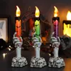 Halloween Skull Holder Light, скелет -призрак для призрачных рук на светло -свече