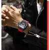 Orologi da polso 100% stile originale moda orologio impermeabile da uomo in silicone a forma di botte sportivo luminoso 230828