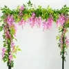 2x 7FT Artificial Wisteria Vine Garland Plants Foliage Trailing Flower flowers Outdoor home office hotel decor HKD230829