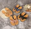 Slippare 2023 Summer Flat Sandal for Women Colors Sandales Multicolor Handgjorda retroblommor Flip-Flops Sandalias Mujer