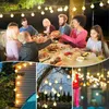 Stringhe Luci a corda a LED Lampada a sfera a bolle Catena alimentata a batteria Impermeabile Decorazione da giardino per feste di matrimonio di Natale