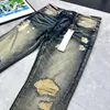 23SS NIEUWE herenjeans paars merk high street fashion merk heren Designer Jeans Ripped Biker Slim Motorcycle Denim jean CHD2308292 skywings