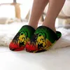 Pantofole Rasta Lion (3) Caldo cotone per uomo Donna Spessa suola morbida antiscivolo Scarpe soffici Mulo da casa per interni