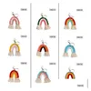 Keychains Lanyards Weaving Rainbow For Women Tassel Rame Keyrings Key Holder Jewelry Drop Delivery Fashion Accessories Dhmmc