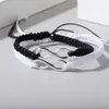 Bracelets de charme 2pcs Infinity Kit tressé Bracelet Cadeaux d'amitié pour les couples d'amour amical Bijoux de mode