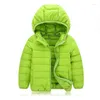 Down Coat 2023 Jackets For Girls Winter Candy Color Warm Kids Hooded Coats Boys 1-14 Years Outerwear Children Clothes