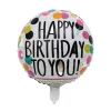 18 tum Happy Birthday Balloon Aluminium Foil Balloons Helium Balloon Mylar Balls For Kkd Party Decoration Toys Globos Ny