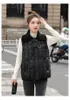 女性のベスト秋の冬の女性ベストレトロボタンノースリーブカーディガンパフジャケット韓国ファッションウエストコートニットカラーソリッドルーズ