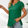 Men's T Shirts 2023Womens Summer Tops Casual V Neck Short Sleeve Loose Fit Flowy