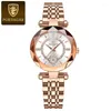 Wristwatches POEDAGAR Ultra Thin Diamond Womens Watch Luxury Waterproof Stainless Steel Quartz Woman 2023 Elegant Rose Gold Clock Mujer