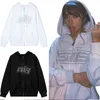 Wo90s Herbst Frauen Trainingsanzug Koreanische Mode Y2k Dünne Reißverschluss Langarm Mantel Lässig Weiblichen Sweatshirt Mit Kapuze Übergroße Kleidung 230828