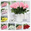 Decoratieve Bloemen Kransen 15 stks/partij Kunstbloem Real Touch Hydraterende Roos Woondecoratie Nep Flowral Bruiloft Bruid Boeket Valentijnsdag Cadeau 230828