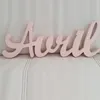 Decoratieve objecten beeldjes Gepersonaliseerde aangepaste naam houten letters bruiloft decoratie letters 230828