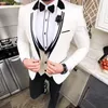 Suits Men S Blazers Wedding Groom Tuxedos Formal for Men 3 -Place Custom Notch Lapel Male Blazer Włoski kostium mody kamizelka spodni 230828