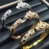 Conjunto feminino de diamante esmaltado prata 925 avó olho verde leopardo, joias requintadas, dedicado à criação de pulseiras de alta qualidade, presente de festa de aniversário