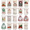 Bag Noel Drawstring çantaları büyük boy santa çuvalları çanta parti lehine malzemeler tuval bagxmas dekorasyonlar 829