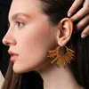 Dangle Oorbellen Oranje Rocailles Oorbel Hoogwaardige Feestmode Handleiding Trendy Sieraden Accessoires Voor Vrouwen