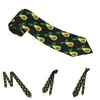 Bow Ties Fruits AVOCADO SOTTIE MEN Kvinnor Fashion Polyester 8 cm smal avokadoälskare Nacke för skjorttillbehör Cravat Office