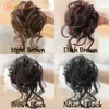 Synthetic Wigs MEIFAN Synthetic Curly Scrunchie Chignon With Rubber Ban Hair Ring Wrap Around on Hair Tail Messy Bun Ponytails 230828