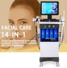 14 IN 1 Diamond Microdermabrasie gezichtsmachine zuurstof huidverzorging Hydra Water Aqua Dermabrasie Peeling SPA-apparatuur