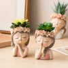 Planters Pots Nordic Flower Cute Girl Decorative Succulents Cactus Pot for Plants Home Decor Gift 230829