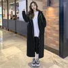 Women's Hoodies 2023 Autumn And Winter Sweatshirt Long Dress Zipper Cardigan Oversized Plush Korean Hoodie Jacket Casual Outerwear T1985