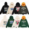 2023 Nieuwe heren Hoodies Rhude Hooded Men Women Designer Fashion Popular Letters Printing Pullover Winter Sweatshirts