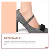 Vases 4 Stück High Heels Anti Drop Damen Schuhe Zubehör Ersatzriemen Schnürsenkel Follow Anti-lose Elastic