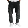 Calças masculinas Macacão Casual Caminhadas Treino Jogging Sweatpants Trabalho Straight Boy Glitter Pocket Men