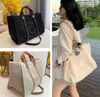 Luxo clássico moda praia sacos tote etiqueta pérola saco de noite portátil grande capacidade feminino designer lona bolsa marca feminina bolsas senhoras mochila