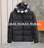 디자이너 남자 다운 재킷 겨울 캐주얼 따뜻한 후드 가드 디자인 여성 파카 패션 클래식 레터 패턴 외부웨어 윈드 브레이커 코트