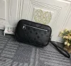 2023 Mens clutch bags luxury KASAI purse womens leather wallets Highs quality flower letter Damier Graphite handbag card holders original mini bag
