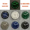 Andra klockor 30,5 mm Watch Dial Hands Accessory Green Luminous Strip Nail Men's Watch Ersättningar delar för Nautilus NH35/NH36 Movement 230829