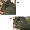 Mitaines 2023 Tactique Hommes Gants Antiknife Couper Demi Doigt Militaire Combat Noslip Vélo Vélo Cyclisme MY554 230828