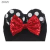 Accessoires pour cheveux 10PcsLot Chic oreilles de souris bébé bandeau paillettes gaufres arcs bandeau bricolage Festival accessoires enfants Halloween Turban en gros 230828