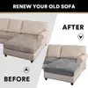 كرسي يغطي مخملية Soild Color Sofa Cushion Soft Soft Flastic قابلة للإزالة لركن غرفة المعيش